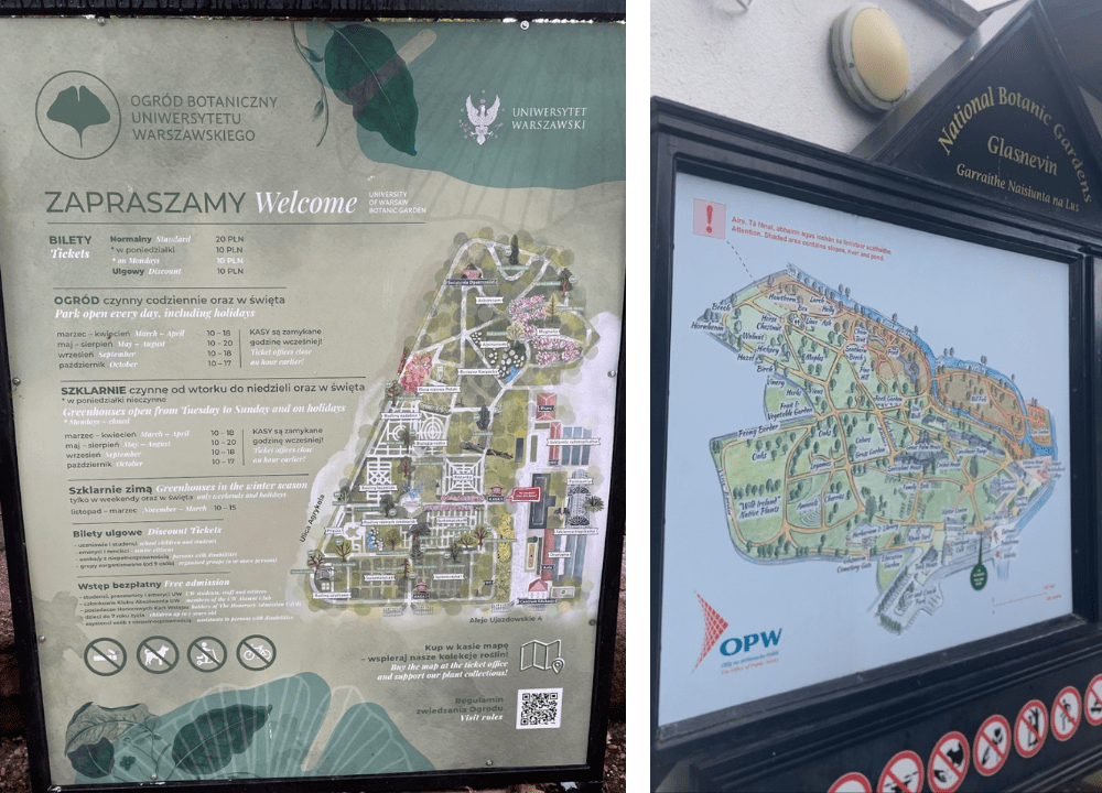 wayfind signage for gardens